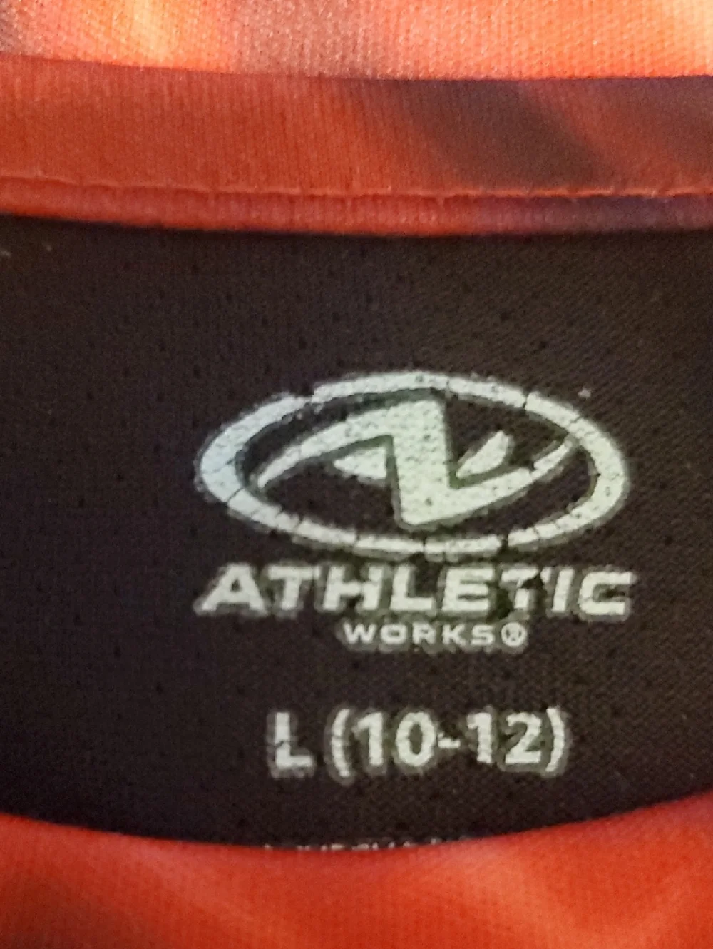 Athletic Works Red and Black Short Sleeve Tee - Picture 2 of 3